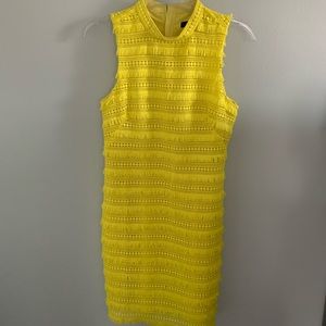 J Crew Yellow Fringe Dress